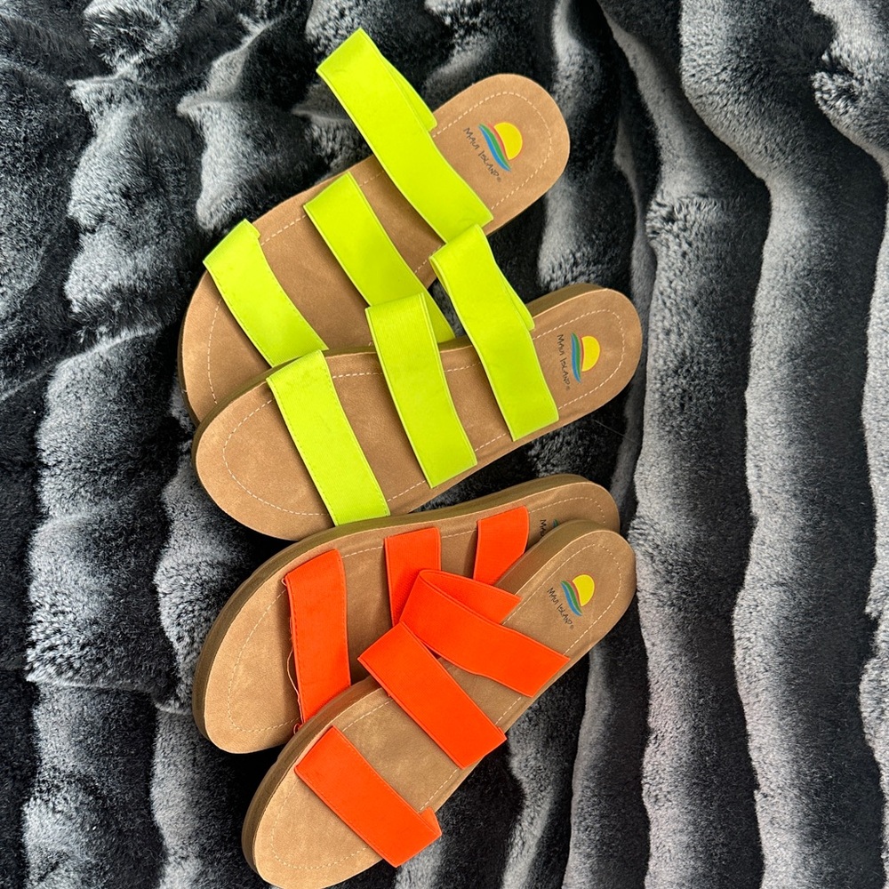 Bright Neon Sandals